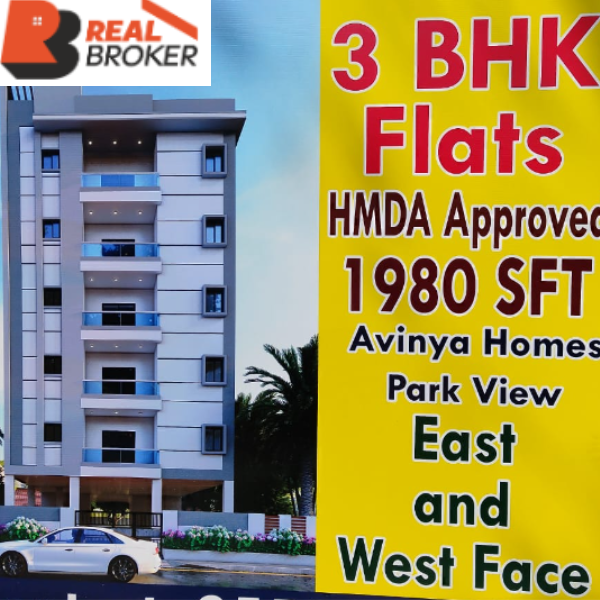 Spacious 3BHK Flat for Sale in Avinya Homes, Manikonda Jagir, Hyderabad - Offered at INR 13,800,000!